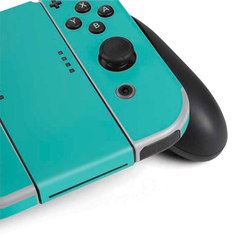 Aqua Blue Blue Solid Nintendo Switch OLED (2021) Skin